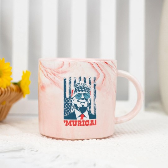 Discover Donald Trump Marble Mugs Murica 4th of July Patriotic American Party USA Marble Mugs