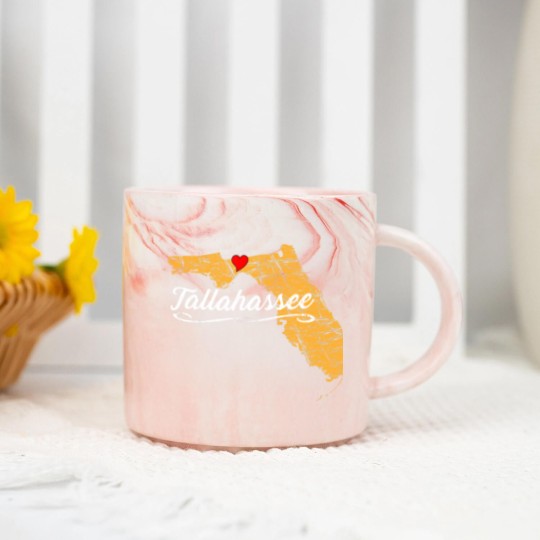 Discover City of Tallahassee Florida | Vacation Souvenir - Graphic Marble Mugs