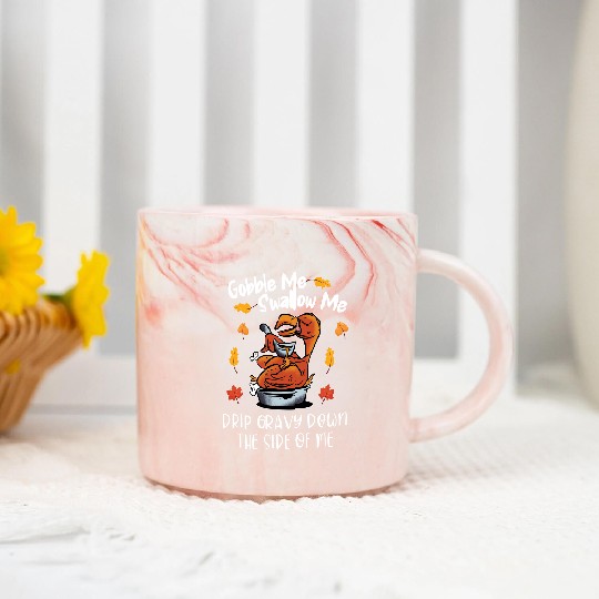 Discover Gobble Me Swallow Me Marble Mugs Funny Turkey Thanksgiving 2021 Marble Mugs
