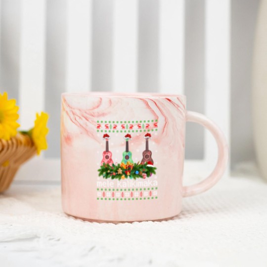 Discover Mele Kalikimaka Ukulele Guitar  Marble Mugs