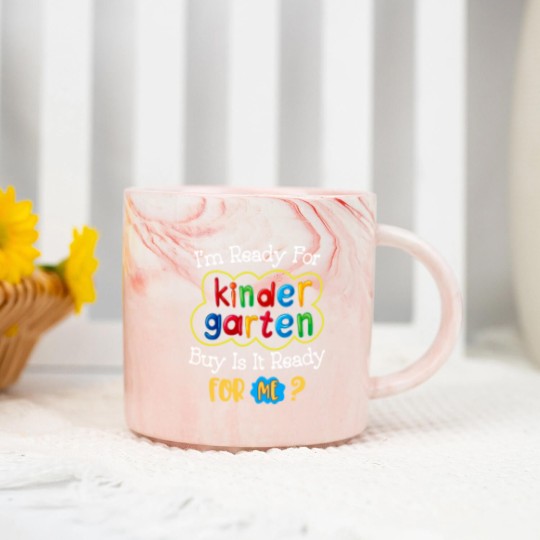 Discover Kids First Day Of Kindergarten Funny Back To School Marble Mugs
