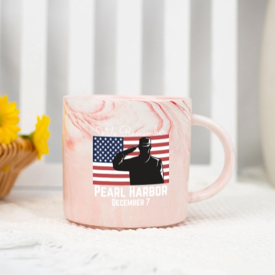 Discover We Remember Pearl Harbor Marble Mugs