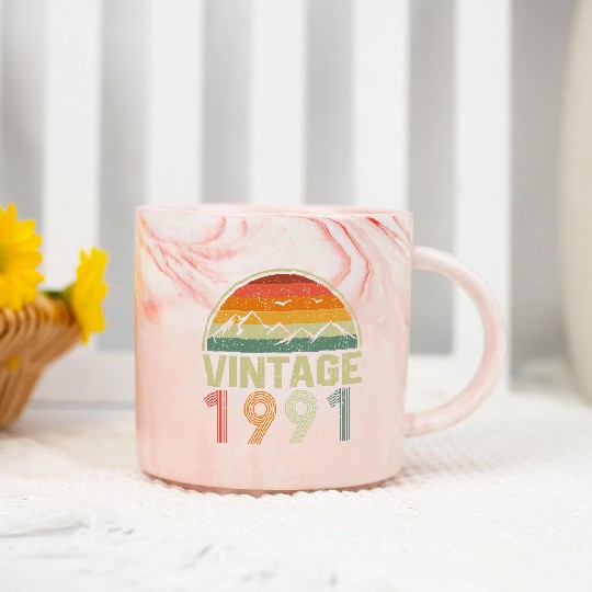 Discover Classic 30th Birthday Gift Idea Vintage 1991 Marble Mugs