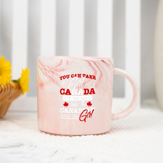 Discover Canadian Girl Women Gifts Maple Leaf Canada Marble Mugs