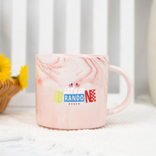 Discover Let's Go Brandon Marble Mugs