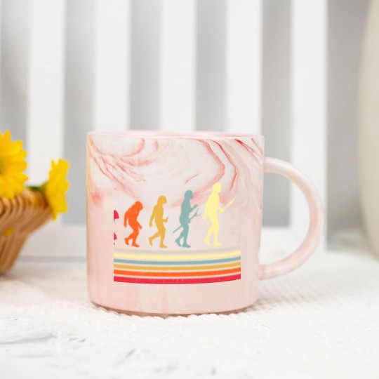 Discover Retro Golf Evolution Gift For Golfers & Golf Players Marble Mugs