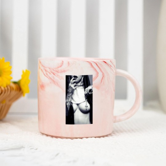 Discover Sexy Nun Marble Mugs Cross Tattoo Funny Novelty