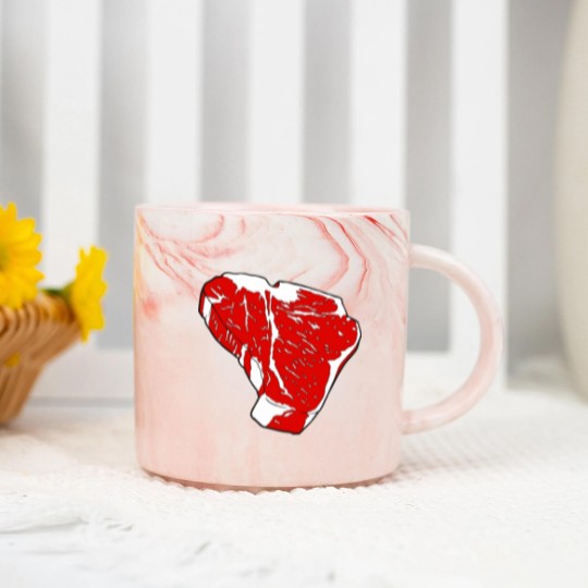Discover T-Bone Steak Marble Mugs