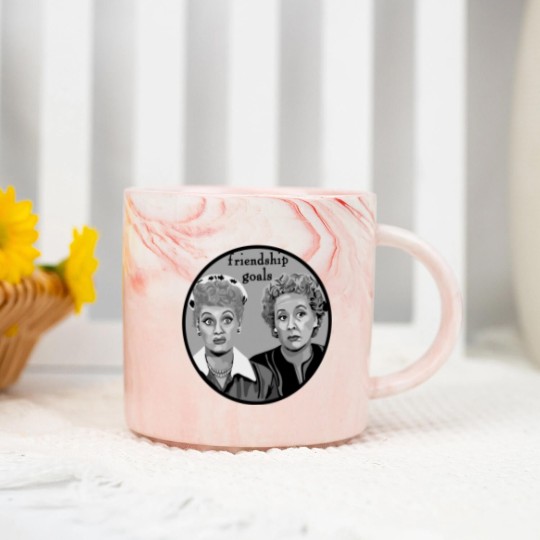 Discover Friendship Goals - Lucy And Ethel - Marble Mugs