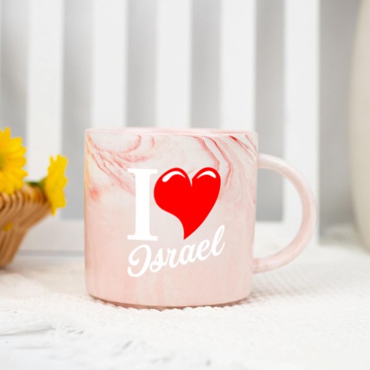 Discover I love Israel - Israel - Marble Mugs
