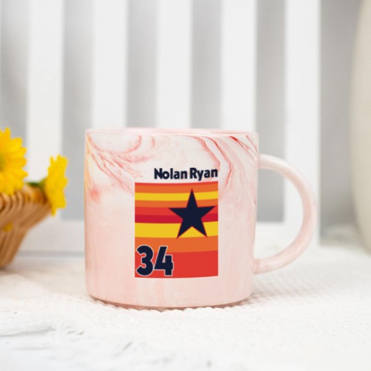 Discover Retro Nolan Ryan Uniform Tribute - Baseball Lover - Marble Mugs