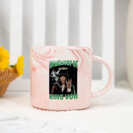 Discover King Von Marble Mugs