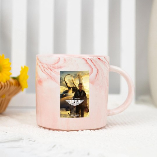 Discover Tom Cruise Top Gun Maverick Jets Flying Navy Pilot Movie 2022 New Film Marble Mugs