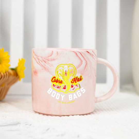 Discover Cobra Kai - Cobra Kai Body Bags Marble Mugs