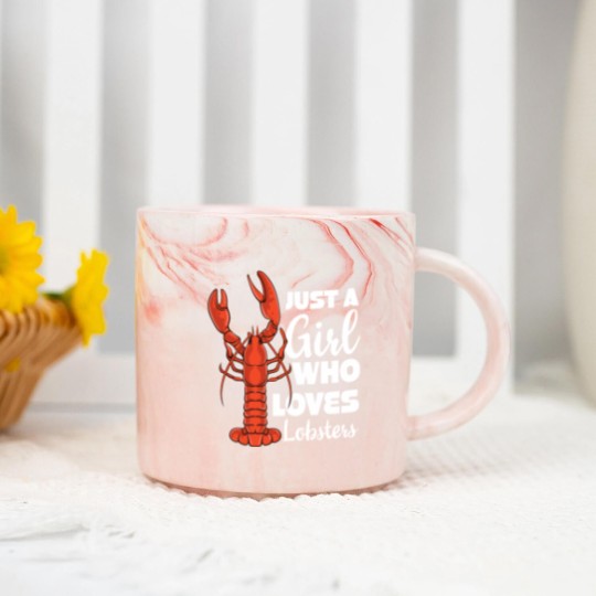 Discover Just a Girl Who Loves Lobsters Lobster Seafood Marble Mugs