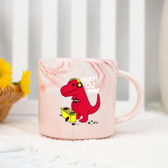 Discover Worst DJ Ever Marble Mugs
