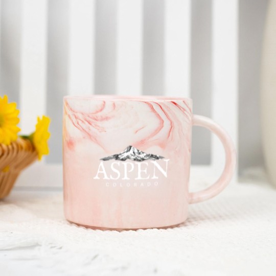 Discover Aspen Co Marble Mugs Colorado Mountain Town Marble Mugs