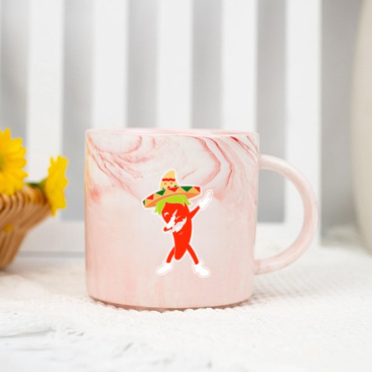 Discover Chili Dabbing Pepper Mexican Hot Jalapeno Dab Gift Marble Mugs
