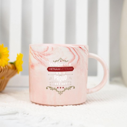 Discover Widow of a vietnam veteran and proud of him Marble Mugs