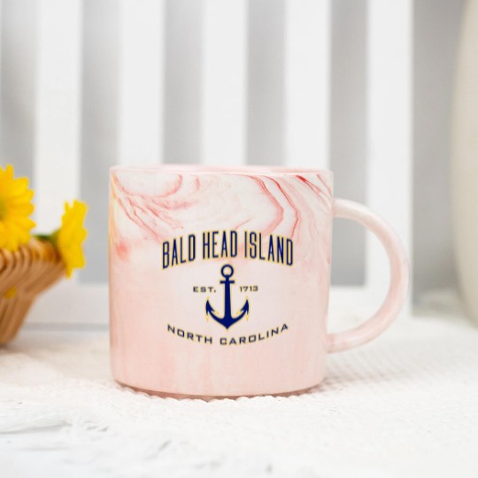 Discover Bald Head Island Nc For Women & Men Marble Mugs