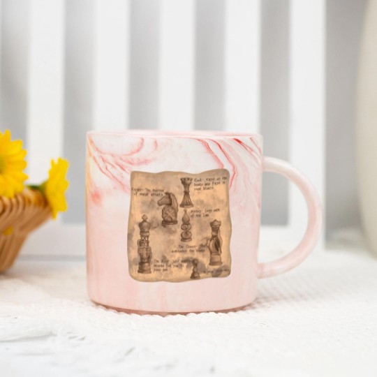 Discover Fantasy Chessmen - Chess - Marble Mugs