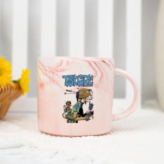 Discover Tank Girl Feminist Charlie Don't Surf Meme Marble Mugs Funny Vintage Style  Marble Mugs