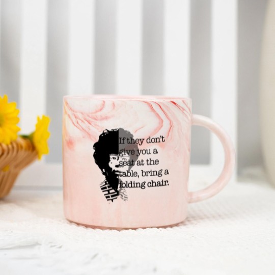 Discover Folding Chair Quote Shirley Chisholm Meme Icon Gift Marble Mugs