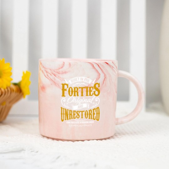 Discover Built In The 40s Forties Vintage Classic Funny 80t Marble Mugs