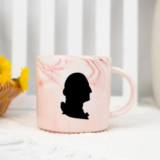 Discover George Washington silhouette Marble Mugs