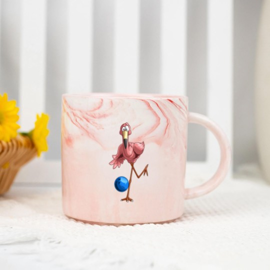 Discover Cool Bowling Flamingo | Funny Shorebirds Lover Player Gift Marble Mugs