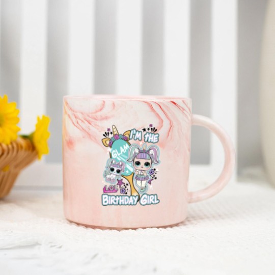 Discover LOL Surprise I'm The Glam Birthday Girl Marble Mugs