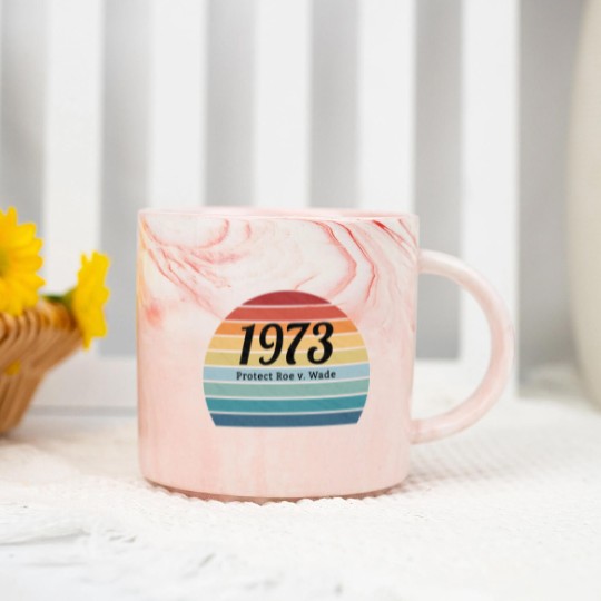 Discover 1973, Protect Roe v. Wade, Pro Choice , My Body, My Choice, My Rights - Protect Roe V Wade - Marble Mugs
