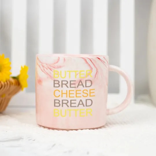 Discover Butter Bread Cheese Marble Mugs