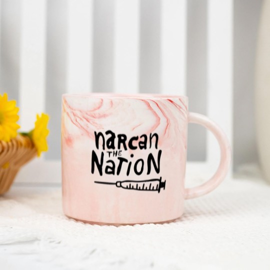 Discover Narcan the Nation (Black Letter) - Harm Reduction - Marble Mugs