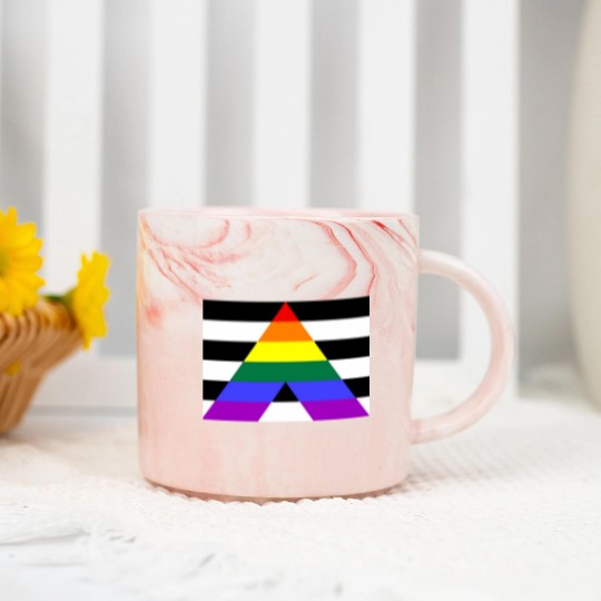 Discover Straight Ally Pride Flag  Essential Marble Mugs