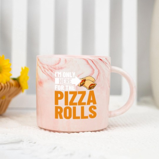 Discover Pizza Rolls Cheese Pepperoni Vegan Marble Mugs