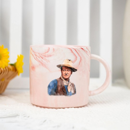 Discover John Wayne "The Duke" - Watercolor - John Wayne - Marble Mugs