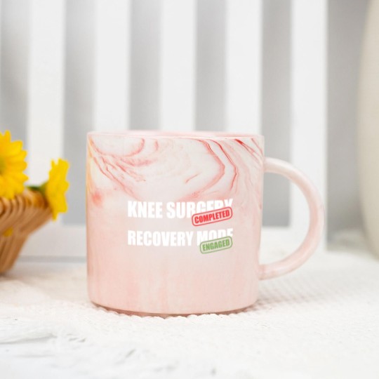 Discover Knee Surgery Completed Recovery Mode Knee Replacement Marble Mugs