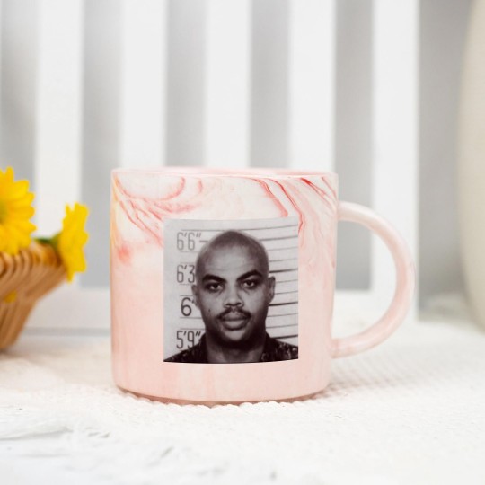 Discover Charles Barkley Mugshot Marble Mugs