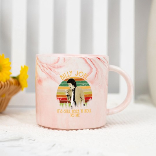 Discover Vintage Billy Tees Joel It's Still Rock and Roll To Me Essential Marble Mugs