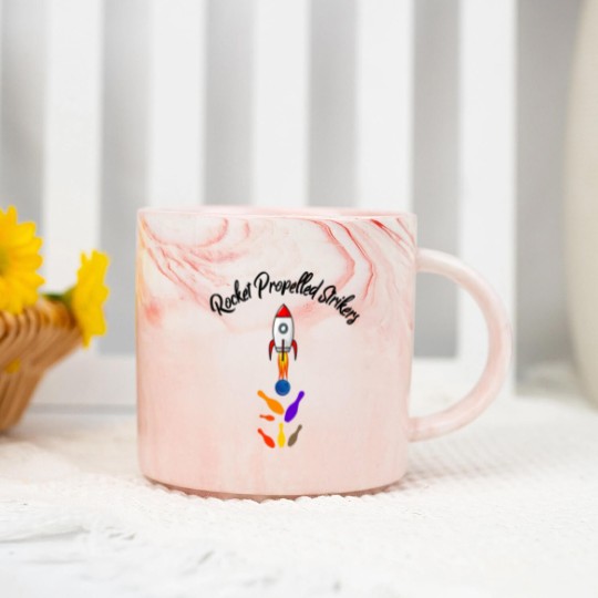 Discover Rocketed propelled strikers Bowling Marble Mugs Marble Mugs