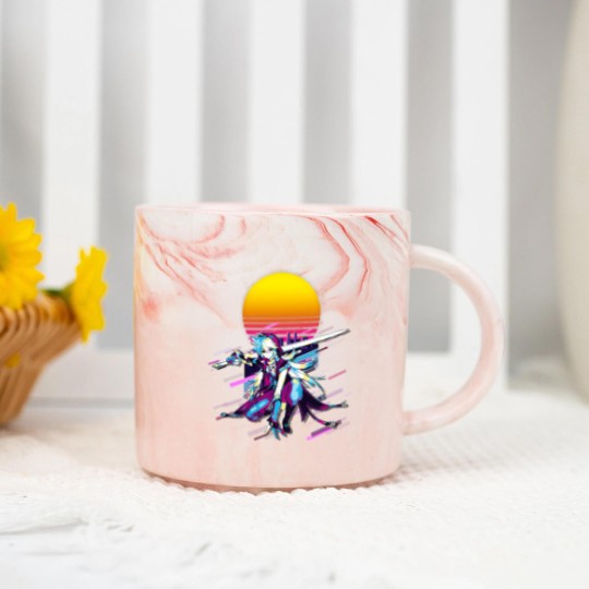 Discover Razor Genshin Impact 80s Retro Online Game Marble Mugs