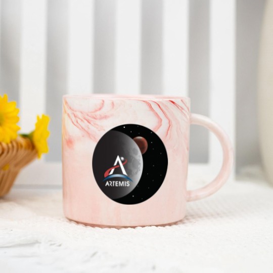 Discover Artemis Mission - Artemis - Marble Mugs