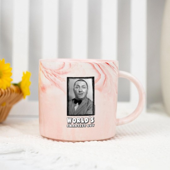 Discover The Three Stooges Curly, World's Smartest Guy Marble Mugs