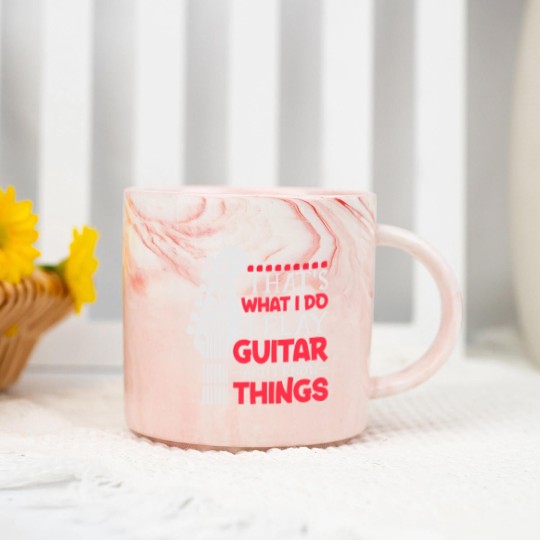Discover That's What I Do I Play Guitar And I Know Things Guitar Marble Mugs