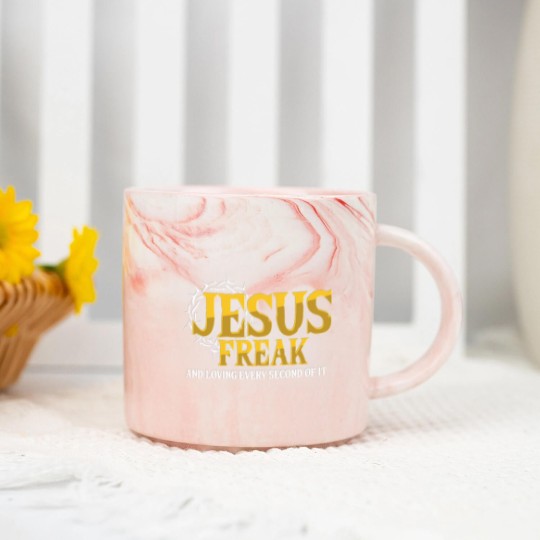 Discover Jesus Freak God Believer Christian Catholic Gift Marble Mugs