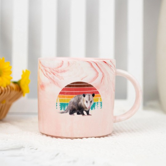 Discover Vintage Retro Possum Lovers Marble Mugs