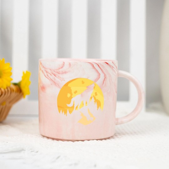 Discover wolf - Wolf - Marble Mugs