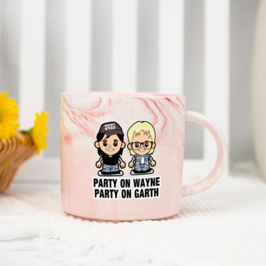 Discover Lil Wayne and Garth - Waynes World - Marble Mugs