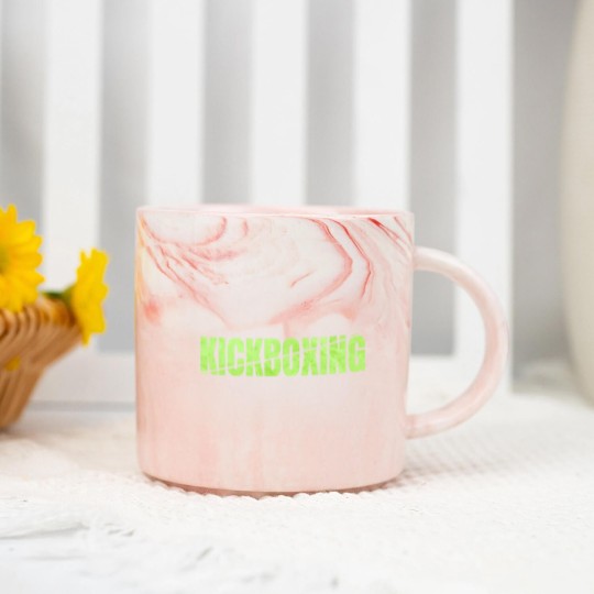 Discover Kickboxing Gift Logo Marble Mugs